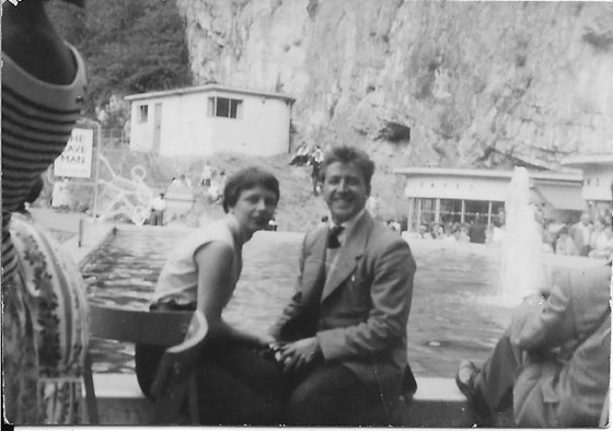 Dad and Mum at Cheddar