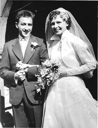 Dad and Mum on their Wedding Day.