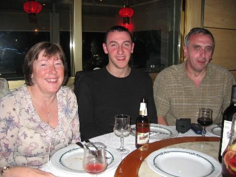 Stephen and the parents, Paul and Anne