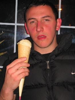 enjoying a spanish ice cream