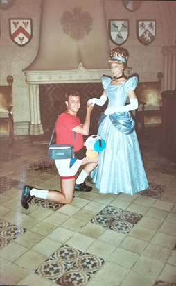 With  Cinderella at Disney World