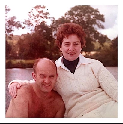 Mum and Dad on the Thames. 