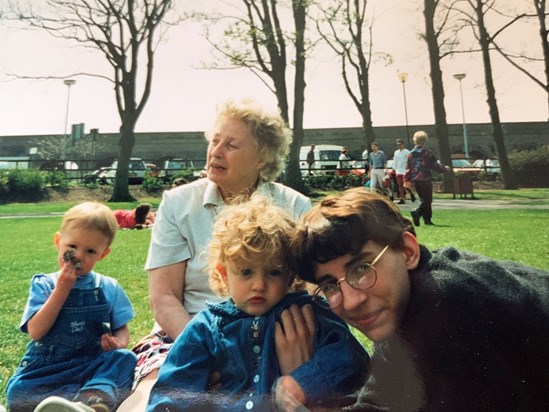 Grandma, Gareth, Emily and Sebastian 1995 . From cerys x 
