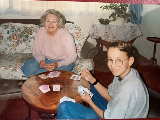Grandma & Gareth, Summer 1992 