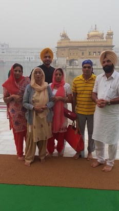 Visiting the Golden Temple whilst in India 