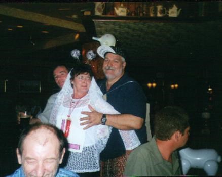 on our hen and stag night when we decided to get married