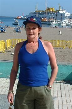 enjoying the sun in Tenerife