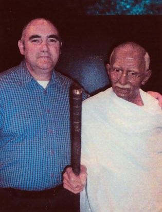 Dad and Ghandi!