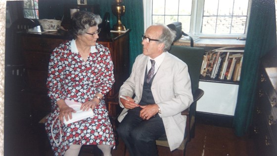 Aunty Joan (Elizabeth) With Alan June 1987. Celebrations at The Forge Alderton