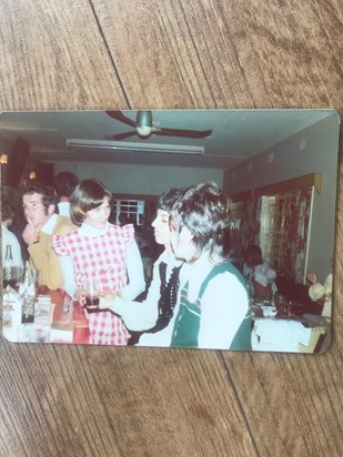 Brian looking pensive in Chingola bowls club-circa 1973