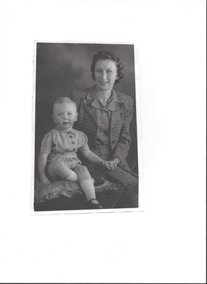 Mum with David 22.1.1946 (larger photo)