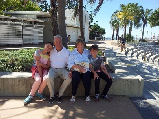 At Wynnum, Australia 2015 with Isobel & Joe xx