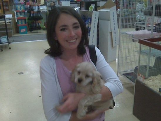 Puppy at Pet Store with Ashley (June 7 2011)
