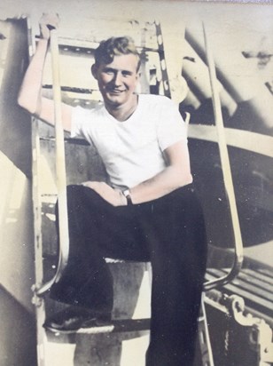 Dad not long after he joined the Navy x