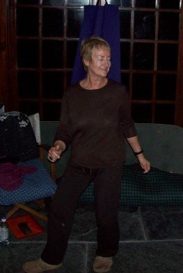 Rowena dancing 5 rhythms, Treyarnon Meditation week-end
