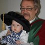 Walter's PhD graduation, with his Granddaughter Matilda