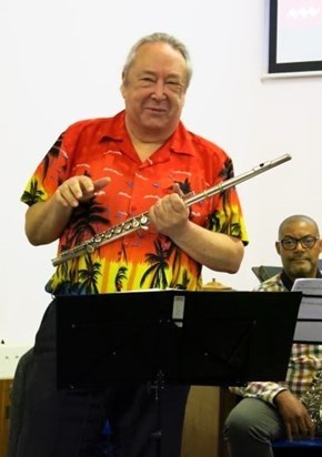 Walter playing with Coventry Scratch Orchestra