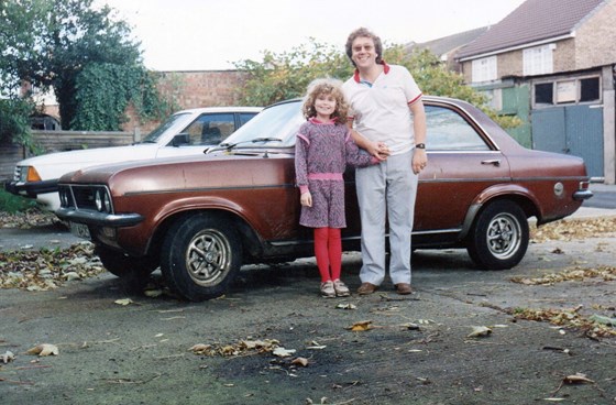 Walter and Rosie with Walter's first car