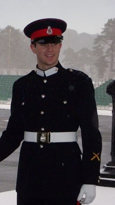 Tom's first day as a Commisioned officer. December 2010