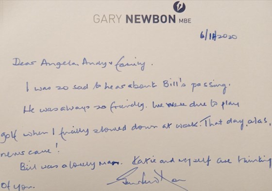 Golf club friend, Gary Newbon