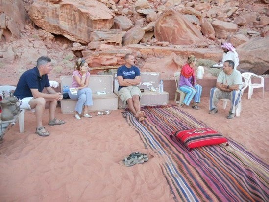 A wonderful weekend  at Salah's camp in Wadi Rum, September 2011