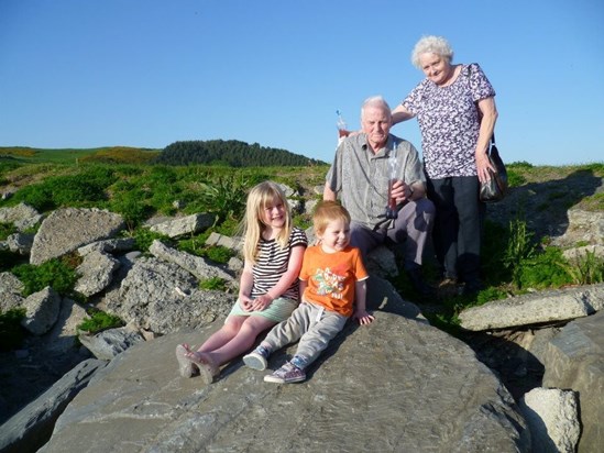 Lovely trip back to Clarach Bay with nan, grandad and my kids - lots of memories of my own childhood