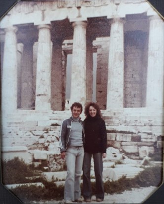 Geoff and Liz - Athens - 1980