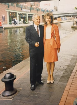 Geoff and Liz - Brindley Place, Birmingham - 1996