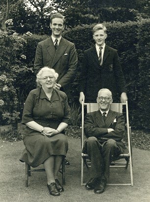 Tony and Robert with Ma and Pa at 102.