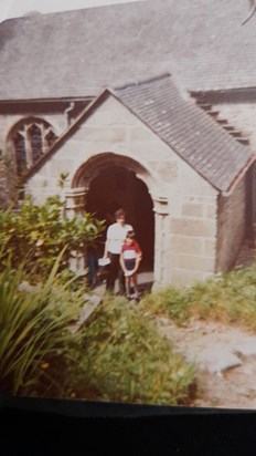 Mum and Ian on holiday