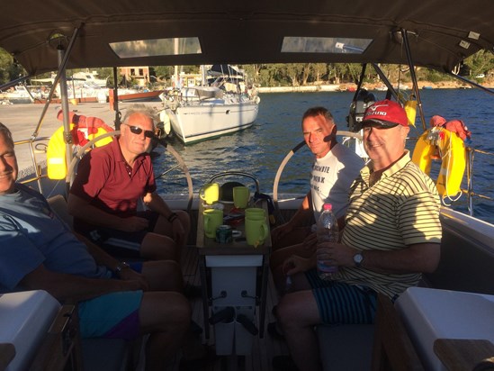 Sailing in the Ionian with Frank in the Greek Islands in 2015