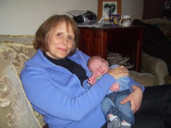 Joy with her youngest grandson