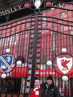 Me and Dad at Anfield
