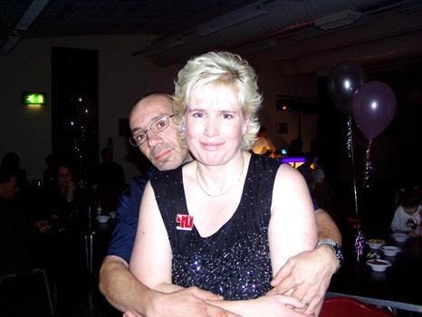 Chris with his wife Kath in November 2008