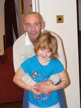 Chris with his Niece Becky on the 16th October 2008