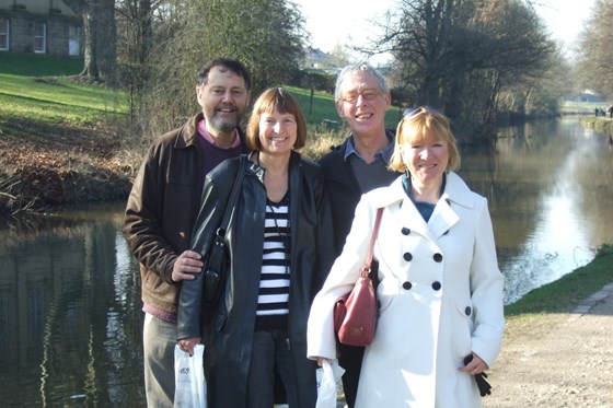 Marilyn, Stephen, Jackie and Warwick in Yorkshire