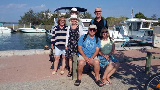 The Crew of Le Boat, Allyson, Ian, Angie, Mick, Stephen and Marilyn