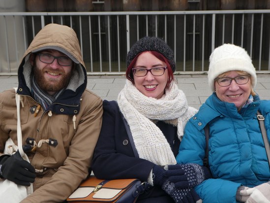 Ian, Isobel and Marilyn in Hamburg