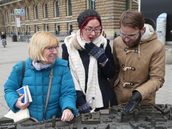 Ian, Isobel and Marilyn in Hamburg