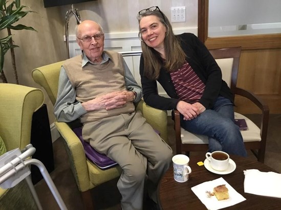 Dad and Hazel at Avonmere. March 2020. 