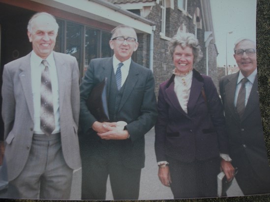 Downend Baptist 1986 with The Masons and Rev Bernard Green. 