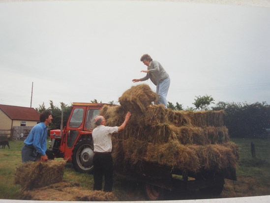 Haymaking.