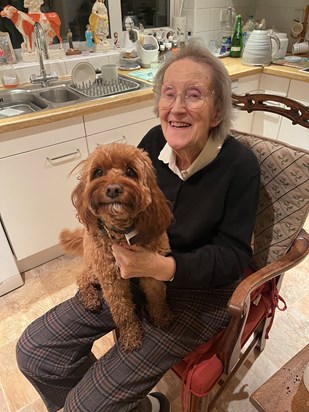 Mum with beloved Coco 