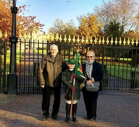 Remembrance parade in Windsor