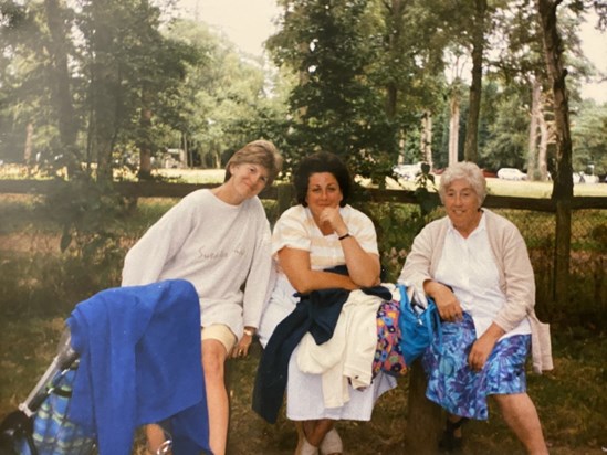 Maureen, Jackie & Rita at Sandringham where the family loved visiting