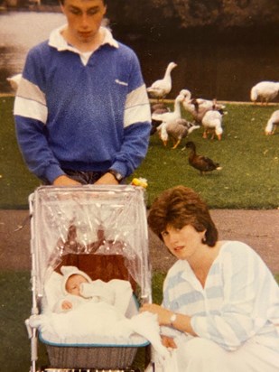 Maureen with her sons Nicky and Thomas