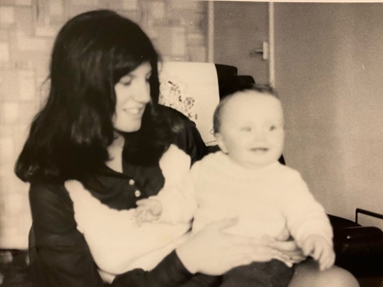 Maureen and her son Nicky as a baby 