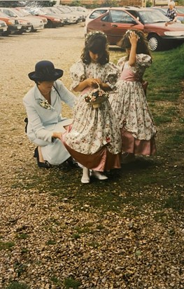 Bridesmaid dresses made by Maureen