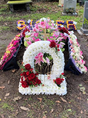 Flowers on the grave 