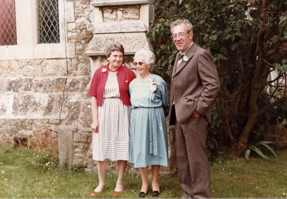 Mum, Dad, & Nanny Bridger at Sonia's Wedding 001